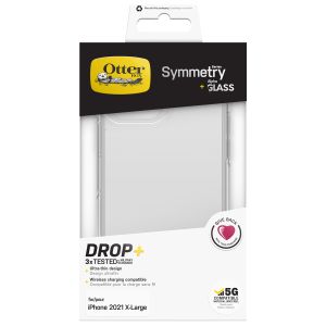 OtterBox Symmetry Backcover + Alpha Glass Screenprotector für das iPhone 13 Pro Max - Transparent