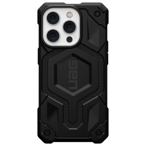 UAG Monarch Backcover MagSafe für das iPhone 14 Pro - Kevlar Black