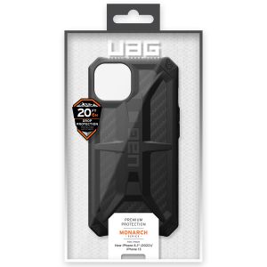 UAG Monarch Backcover für das iPhone 14 - Carbon Fiber