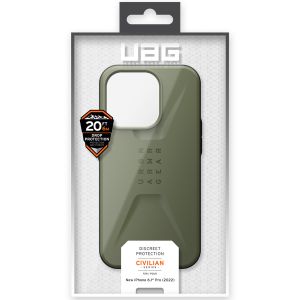 UAG Civilian Backcover MagSafe für das iPhone 14 Pro - Olive