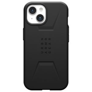 UAG Civilian Backcover MagSafe für das iPhone 15 - Schwarz