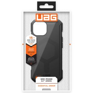 UAG Essential Armor MagSafe für das iPhone 15 - Schwarz