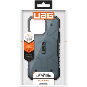 UAG Pathfinder Case MagSafe für das iPhone 15 Pro Max - Cloud Blue