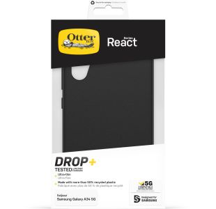 OtterBox React Backcover für das Samsung Galaxy A34 (5G) - Schwarz