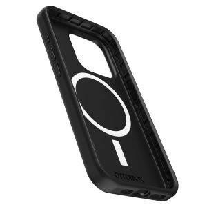 OtterBox Symmetry Backcover MagSafe für das iPhone 15 Pro - Schwarz
