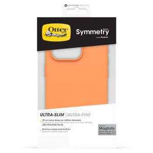 OtterBox Symmetry Backcover MagSafe für das iPhone 15 Pro - Sunset Orange
