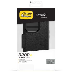 OtterBox ﻿Strada-Klapphülle MagSafe für das iPhone 15 Pro - Schwarz