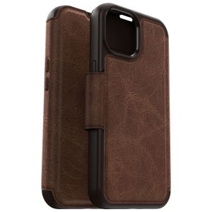 OtterBox ﻿Strada-Klapphülle MagSafe für das iPhone 15 - Braun