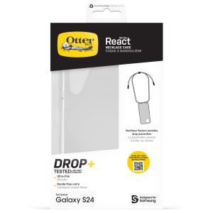 OtterBox React Necklace Backcover für das Samsung Galaxy S24 - Clear