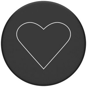 PopSockets PopGrip - Abnehmbar - White Heart Black
