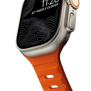 Nomad Sport Band FKM für die Apple Watch Series 1-9 / SE / Ultra (2) - 42/44/45/49 mm - Orange