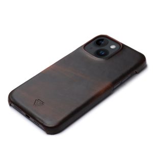 Wachikopa Full Wrap Back Cover für das iPhone 14 - Dark Brown