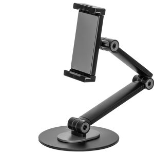 Neomounts Tablethalter für den Schreibtisch – 7–12.9 Zoll – flexibler Arm – verstellbar – universell – schwarz