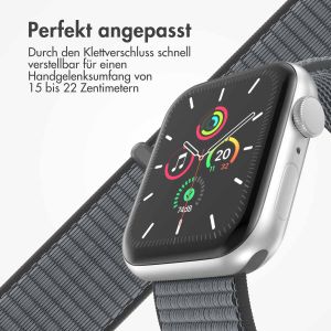 iMoshion Nylon-Armband⁺ für die Apple Watch Series 1-9 / SE - 38/40/41 mm - Ash Green