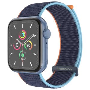 iMoshion Nylon-Armband⁺ für die Apple Watch Series 1-9 / SE - 38/40/41 mm - Dark Navy Blue