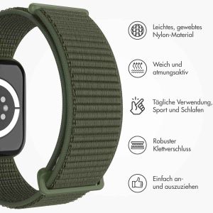 iMoshion Nylon-Armband⁺ für die Apple Watch Series 1-9 / SE - 38/40/41 mm - Army Green