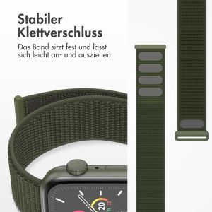 iMoshion Nylon-Armband⁺ für die Apple Watch Series 1-9 / SE - 38/40/41 mm - Army Green