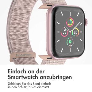 iMoshion Nylon-Armband⁺ für die Apple Watch Series 1-9 / SE - 38/40/41 mm - Light Pink