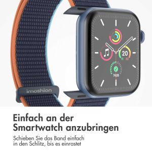 iMoshion Nylon-Armband⁺ für die Apple Watch Series 1-9 / SE / Ultra (2) - 42/44/45/49 mm - Dark Navy Blue