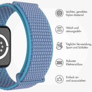 iMoshion Nylon-Armband⁺ für die Apple Watch Series 1-9 / SE / Ultra (2) - 42/44/45/49 mm - Marine Blue