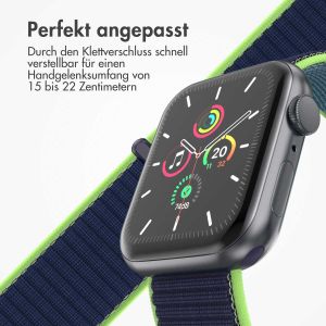iMoshion Nylon-Armband⁺ für die Apple Watch Series 1-9 / SE / Ultra (2) - 42/44/45/49 mm - Lime