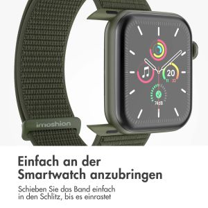 iMoshion Nylon-Armband⁺ für die Apple Watch Series 1-9 / SE / Ultra (2) - 42/44/45/49 mm - Army Green