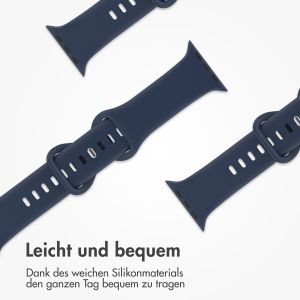 iMoshion Silikonband⁺ für die Apple Watch Series 1-9 / SE - 38/40/41 mm - Midnight - Größe S/M