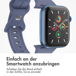 iMoshion Silikonband⁺ für die Apple Watch Series 1-9 / SE - 38/40/41 mm - Navy - Größe S/M