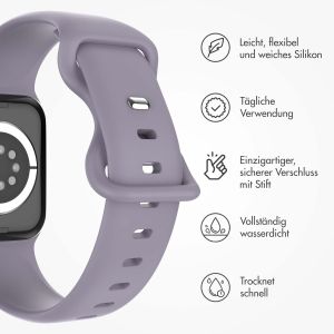 iMoshion Silikonband⁺ für die Apple Watch Series 1-9 / SE - 38/40/41 mm - Lavender - Größe S/M
