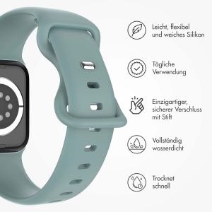 iMoshion Silikonband⁺ für die Apple Watch Series 1-9 / SE - 38/40/41 mm - Cactus - Größe S/M