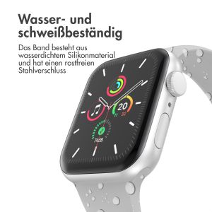 iMoshion Silikonband⁺ für die Apple Watch Series 1-9 / SE / Ultra (2) - 42/44/45/49 mm - Fog - Größe M/L
