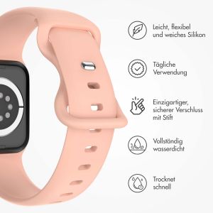 iMoshion Silikonband⁺ für die Apple Watch Series 1-9 / SE / Ultra (2) - 42/44/45/49 mm - Vintage Rose - Größe M/L
