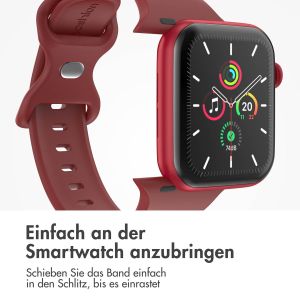 iMoshion Silikonband⁺ für die Apple Watch Series 1-9 / SE / Ultra (2) - 42/44/45/49 mm - Wine - Größe M/L
