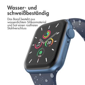 iMoshion Silikonband⁺ für die Apple Watch Series 1-9 / SE / Ultra (2) - 42/44/45/49 mm - Midnight - Größe M/L