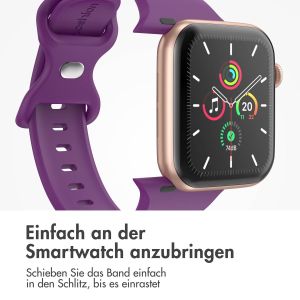 iMoshion Silikonband⁺ für die Apple Watch Series 1-9 / SE / Ultra (2) - 42/44/45/49 mm - Purple - Größe M/L