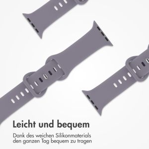 iMoshion Silikonband⁺ für die Apple Watch Series 1-9 / SE / Ultra (2) - 42/44/45/49 mm - Lavender - Größe M/L