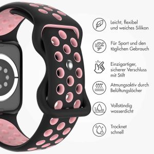 iMoshion Sportarmband⁺ für die Apple Watch Series 1-9 / SE - 38/40/41 mm - Größe S/M - Black Pink
