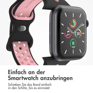 iMoshion Sportarmband⁺ für die Apple Watch Series 1-9 / SE / Ultra (2) - 42/44/45/49 mm - Größe S/M - Black Pink
