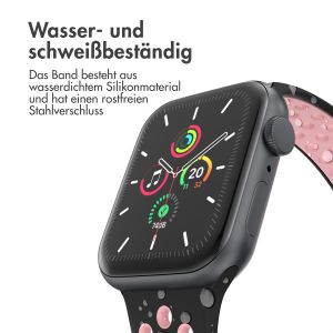iMoshion Sportarmband⁺ für die Apple Watch Series 1-9 / SE / Ultra (2) - 42/44/45/49 mm - Größe S/M - Black Pink