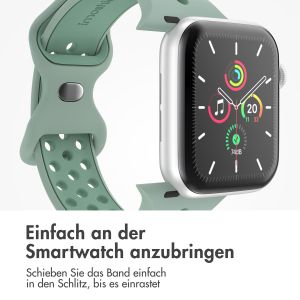 iMoshion Sportarmband⁺ für die Apple Watch Series 1-9 / SE / Ultra (2) - 42/44/45/49 mm - Größe S/M - Sage