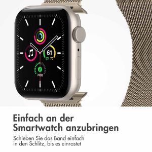 iMoshion Mailändische Magnetarmband für die Apple Watch Series 1-9 / SE - 38/40/41 mm - Größe M - Starlight