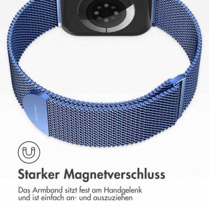 iMoshion Mailändische Magnetarmband für die Apple Watch Series 1-9 / SE - 38/40/41 mm - Größe M - Blau