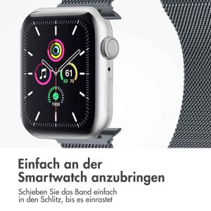 iMoshion Mailändische Magnetarmband für die Apple Watch Series 1-9 / SE / Ultra (2) - 42/44/45/49 mm - Größe M - Grau