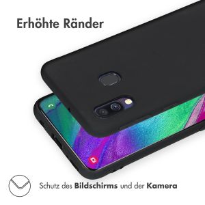 iMoshion Color TPU Hülle Schwarz für Samsung Galaxy A40