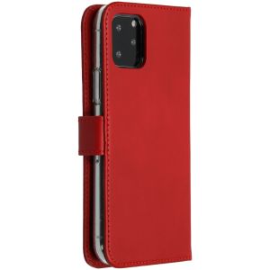 Selencia Echtleder Klapphülle Rot für das iPhone 11 Pro