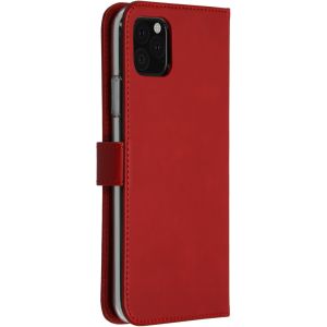 Selencia Echtleder Klapphülle Rot für das iPhone 11 Pro Max