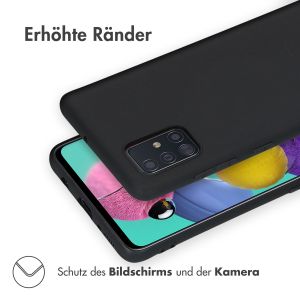 iMoshion Color TPU Hülle Schwarz für Samsung Galaxy A51