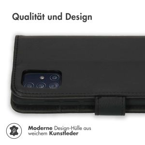 iMoshion Luxuriöse Klapphülle Schwarz für Samsung Galaxy A51