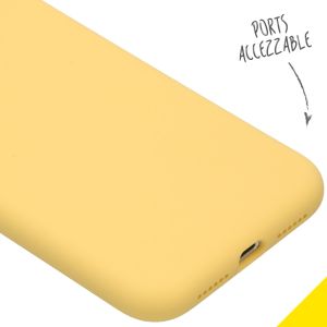 Accezz Liquid Silikoncase für das iPhone 11 - Gelb