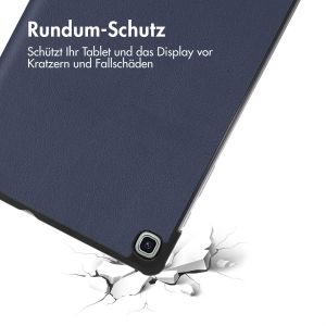 iMoshion Trifold Klapphülle Samsung Galaxy Tab S6 Lite / Tab S6 Lite (2022) - Dunkelblau
